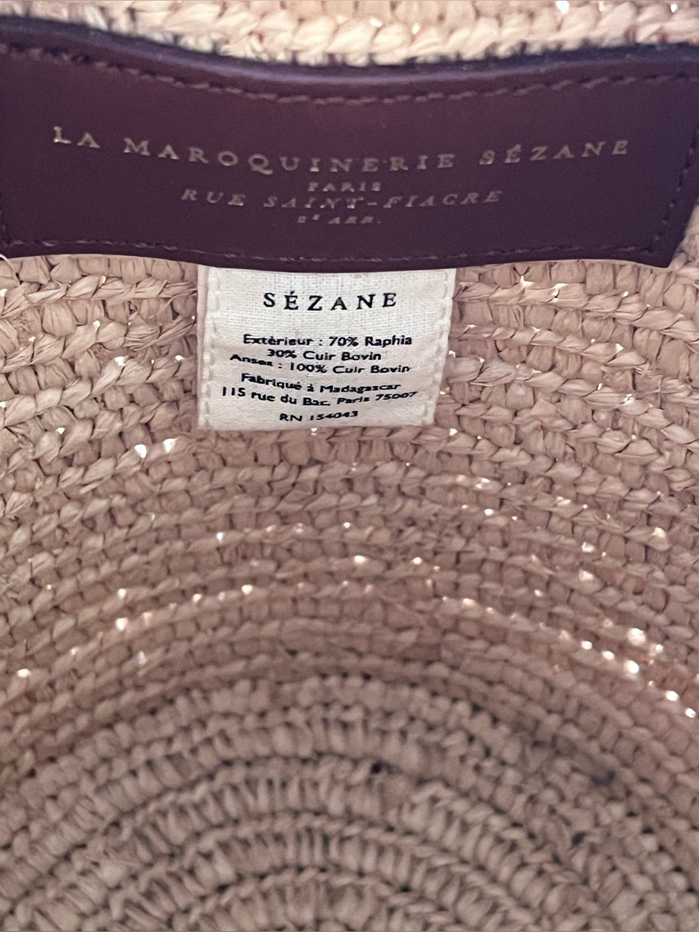 Sezane Farrow Raffia Bag - Picture 8 of 11